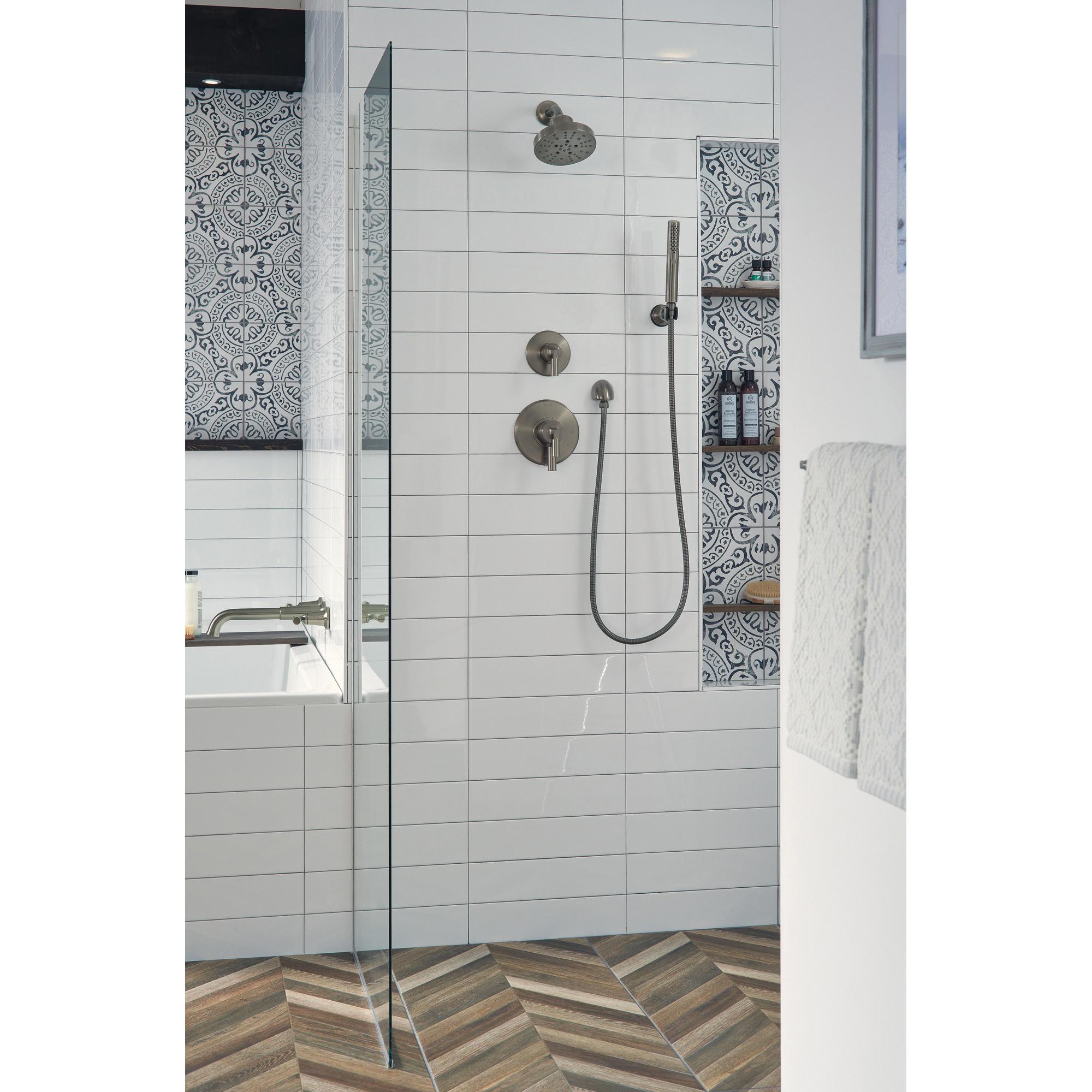 DELTA® Compel® 55085-KS Handshower, Full Body Spray, 1.75 gpm, 60 to 82 in L Hose, NPSM, Black Stainless