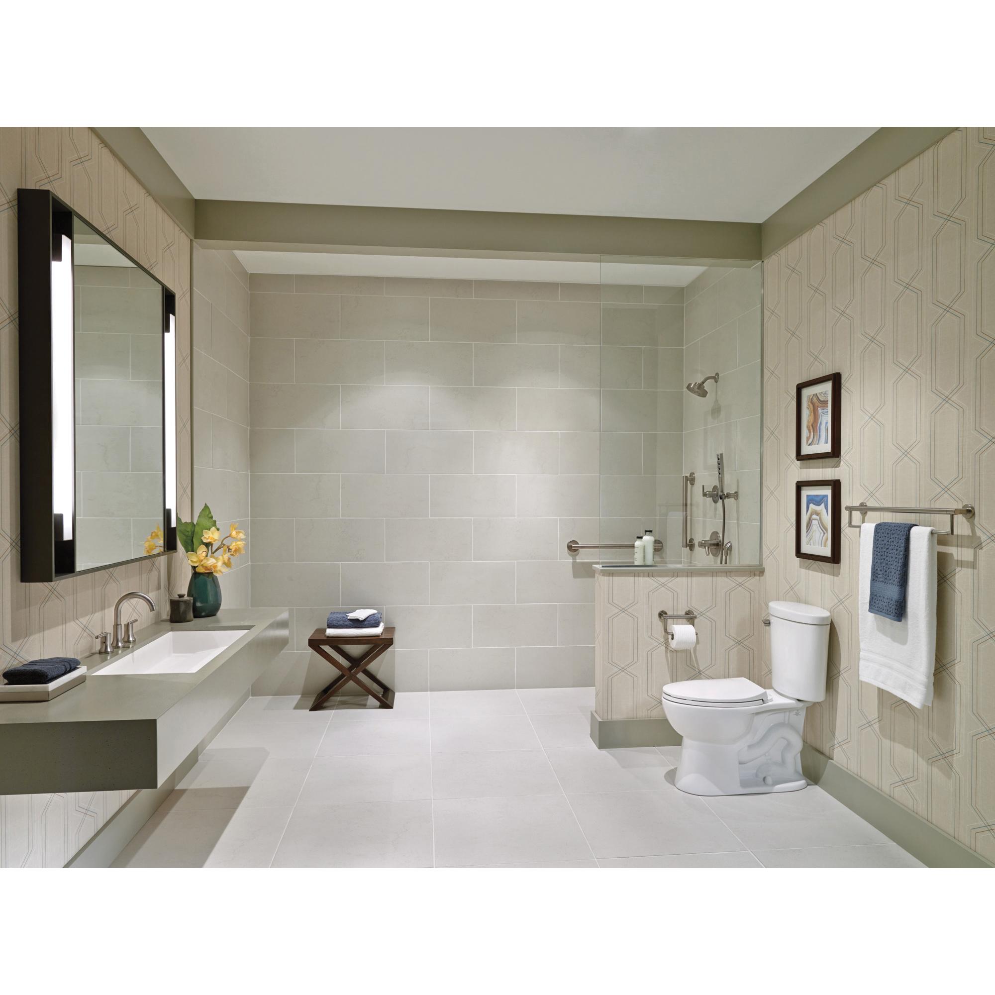 DELTA® Universal Showering 55140-SS Handshower, 10-1/16 in L x 1-7/16 in W Spray Face, 1.75 gpm, 60 to 82 in L Hose