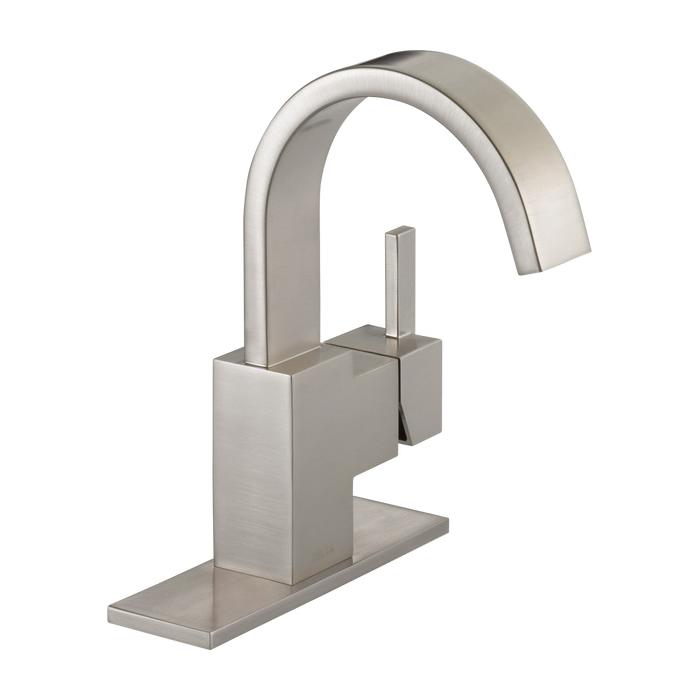 DELTA® Vero® 553LF-SS Bathroom Faucet, 1-Handle, Deck, Single-Handle, Pop-Up, Brilliance® Stainless thumbnail 2