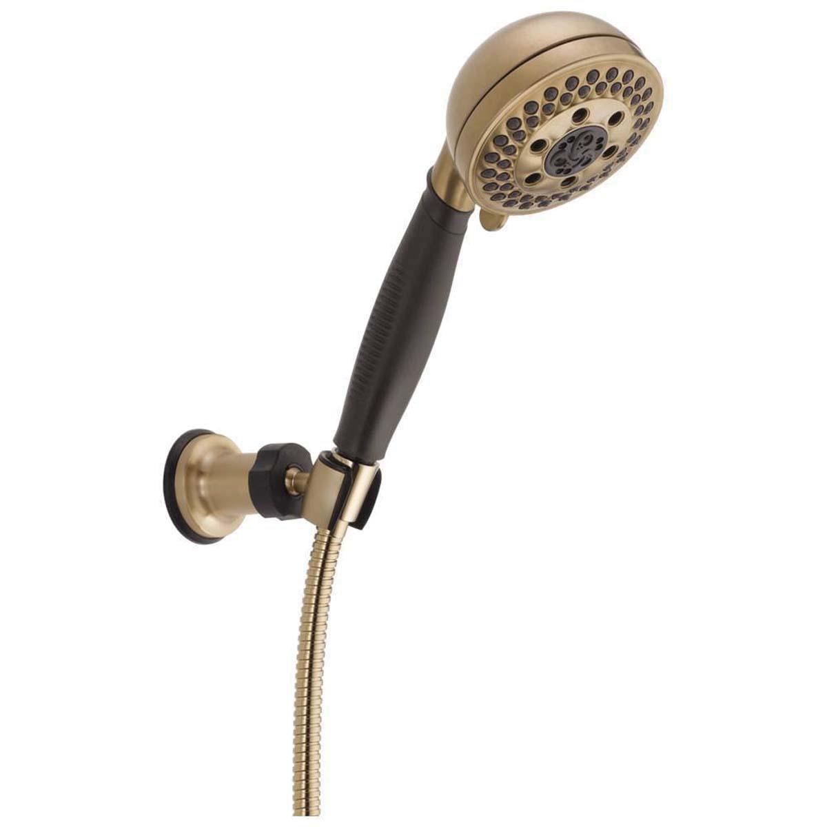 DELTA® H2Okinetic® 55445-CZ Hand Shower With Massage, 1.75 gpm, 60 to 82 in L Hose, Brilliance Champagne Bronze thumbnail 2