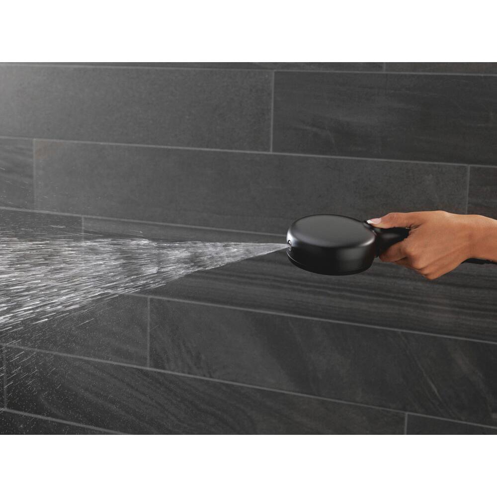 DELTA® ProClean™ 55884-BL Handshower With Cleaning Spray, 4-1/2 in Dia x 1-15/16 in H Spray Face, 1.75 gpm, Matte Black thumbnail 4