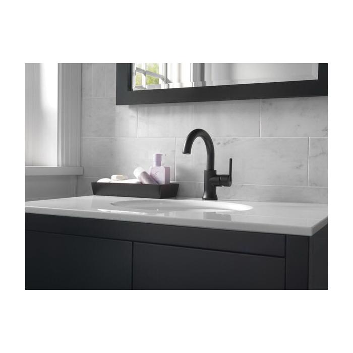 DELTA® Trinsic® 559HA-BL-DST Bathroom Faucet, 1-Handle, Deck, Single-Handle, Pop-Up, Matte Black thumbnail 2