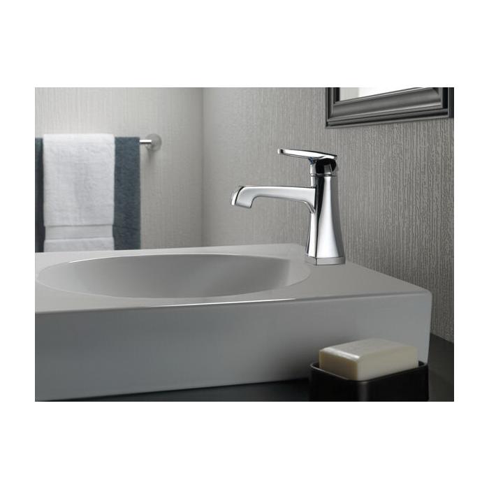 DELTA® Ashlyn® 564-BLMPU-DST Lavatory Faucet, 1-Handle, Deck, Single-Handle, Pop-Up, Matte Black