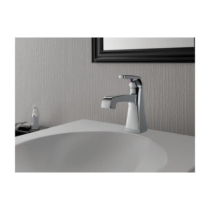 DELTA® Ashlyn® 564-BLMPU-DST Lavatory Faucet, 1-Handle, Deck, Single-Handle, Pop-Up, Matte Black thumbnail 4