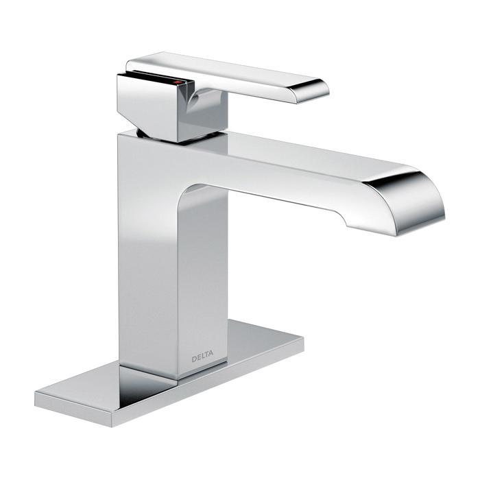 DELTA® Ara® 567LF-MPU Bathroom Faucet, 1-Handle, Deck, Single-Handle, Pop-Up, Chrome