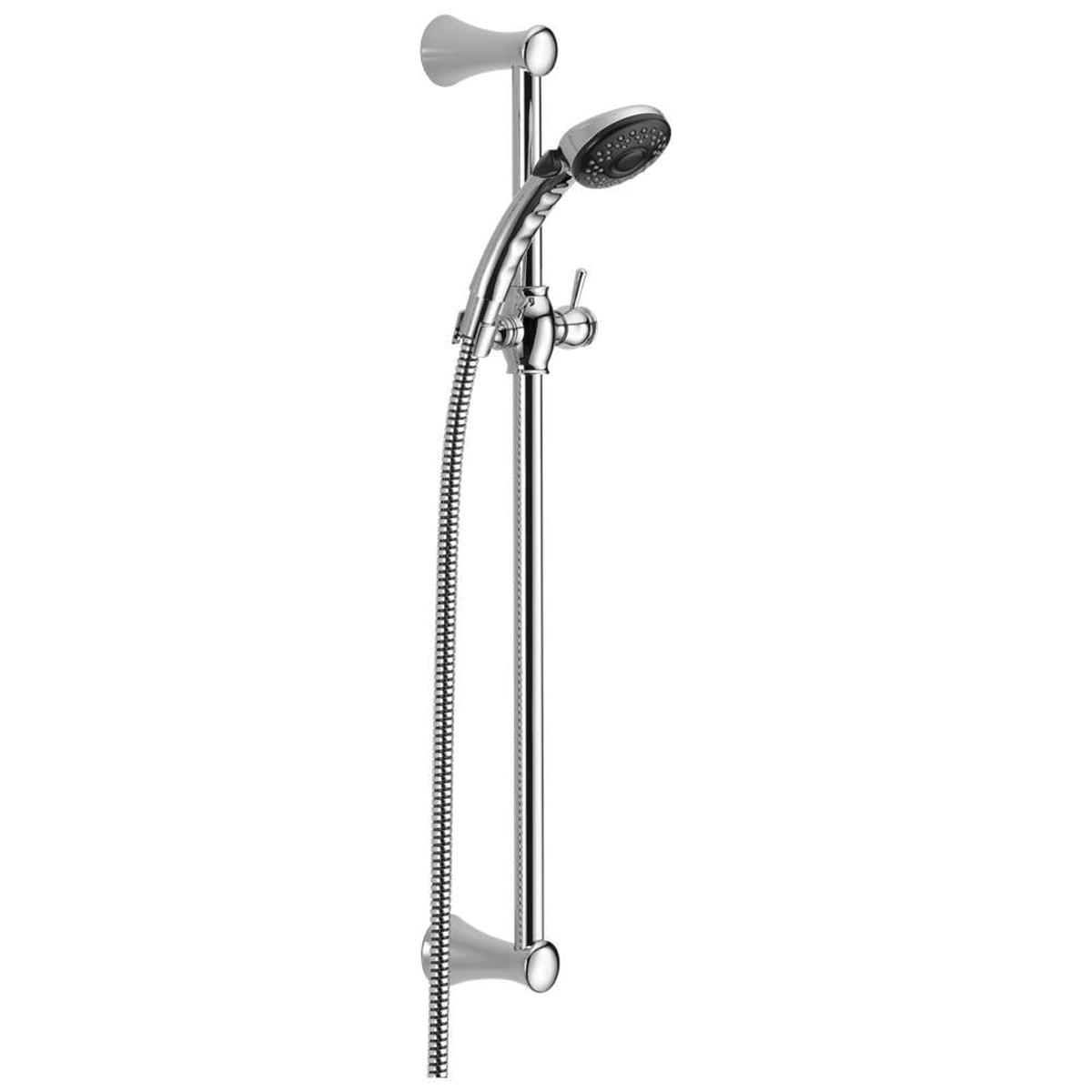 DELTA® Fundamentals™ Universal 57011 Hand Shower, Full Body, Pause Spray, 1.75 gpm, 60 to 82 in L Hose, Chrome thumbnail 2