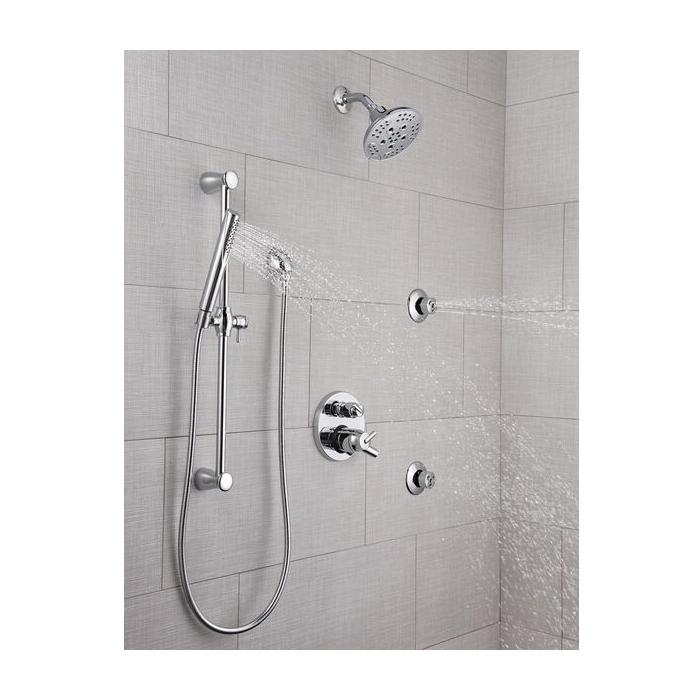 DELTA® Compel® 57085 Hand Shower, Full Spray, 1.75 gpm, 60 to 82 in L Hose, NPSM, Chrome