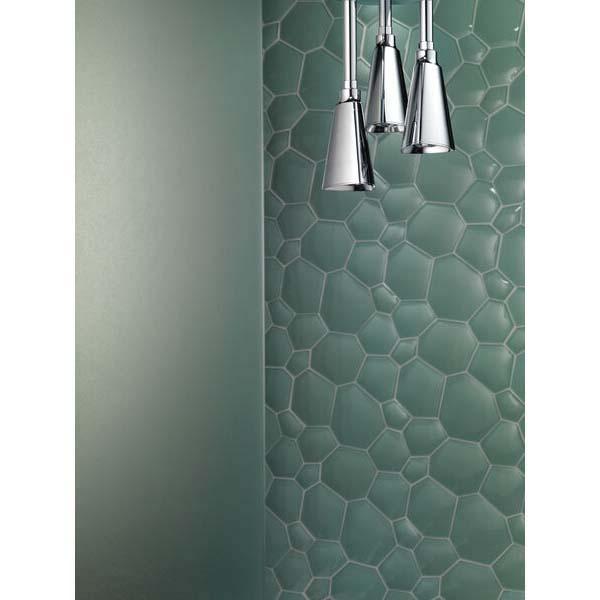 DELTA® Zura® 57140 Pendant Raincan Showerhead, 1.75 gpm, 1-Spray, Ceiling Mounting, 3-3/16 in Head, Chrome thumbnail 4