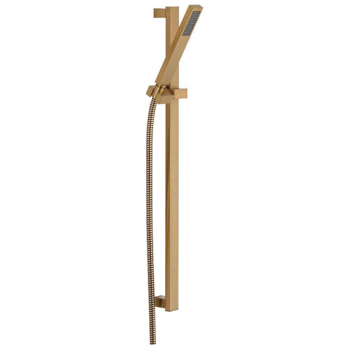 DELTA® Vero® 57530-CZ Hand Shower, Full Spray, 1.75 gpm, 60 to 82 in L Hose, NPSM, Brilliance Champagne Bronze