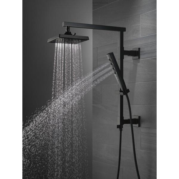 DELTA® 58410-BL Shower Column, NPT, 1/2 in, Brass, Matte Black