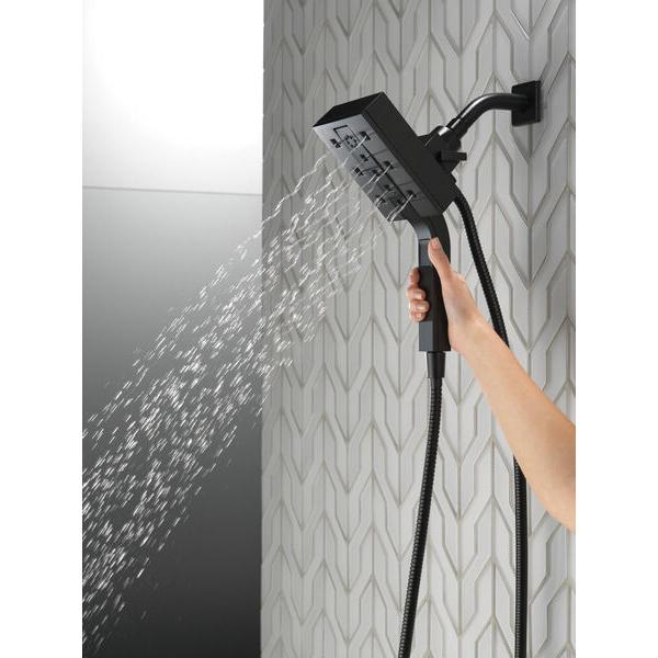 DELTA® Universal Showering 58473-BL25 Shower, 5-15/16 in Spray Face, 2.5 gpm, 60 to 82 in L Hose, Matte Black thumbnail 3