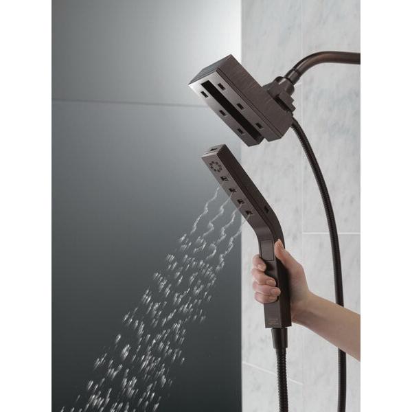 DELTA® In2ition® 58473-RB 2-In-1 Shower, 1.75 gpm, 4 -Spray, 5-15/16 in Head, Venetian Bronze