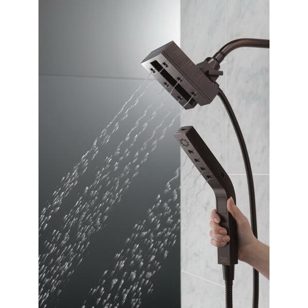 DELTA® In2ition® 58473-RB 2-In-1 Shower, 1.75 gpm, 4 -Spray, 5-15/16 in Head, Venetian Bronze thumbnail 2