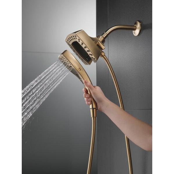 DELTA® In2ition® 58474-CZ-PR 2-in-1 Shower, 1.75 gpm, 5 -Spray, Lumicoat Champagne Bronze thumbnail 4