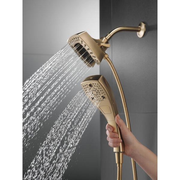 DELTA® In2ition® 58474-CZ-PR 2-in-1 Shower, 1.75 gpm, 5 -Spray, Lumicoat Champagne Bronze