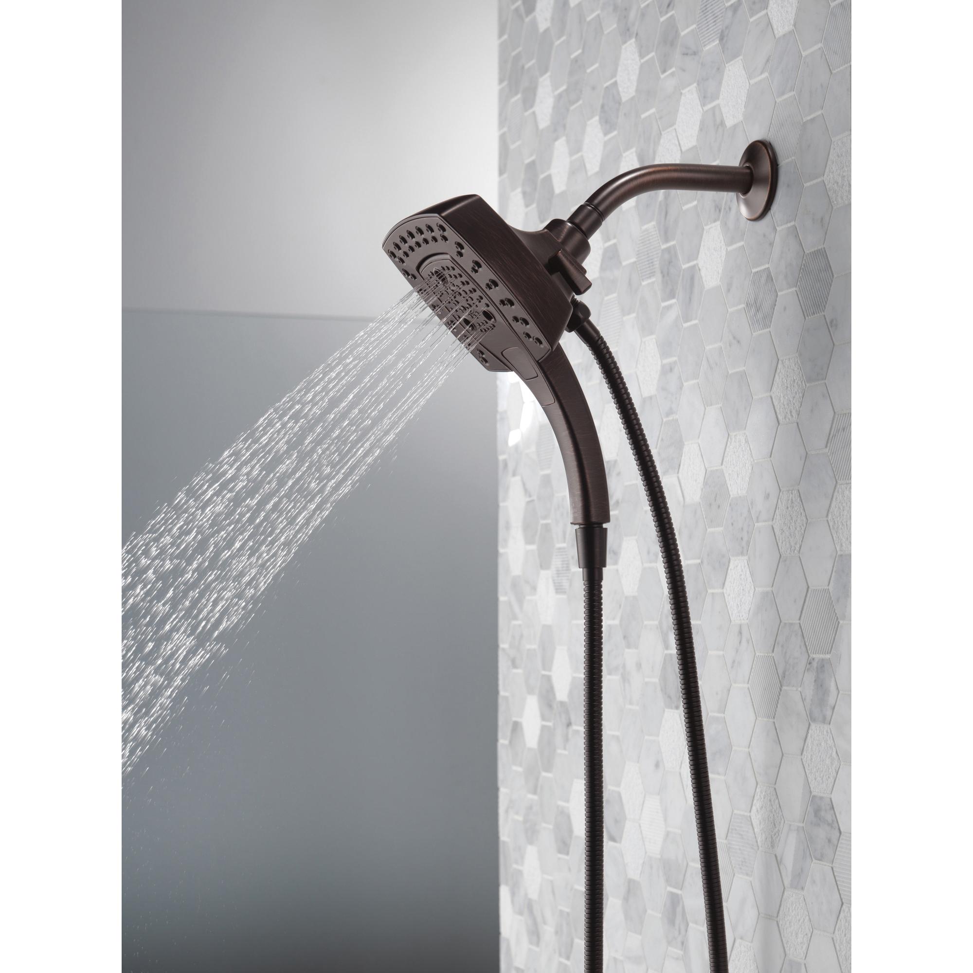 DELTA® Universal Showering 58474-RB Shower, 5-3/4 in Spray Face, 1.75 gpm, 60 to 82 in L Hose, Venetian Bronze thumbnail 2