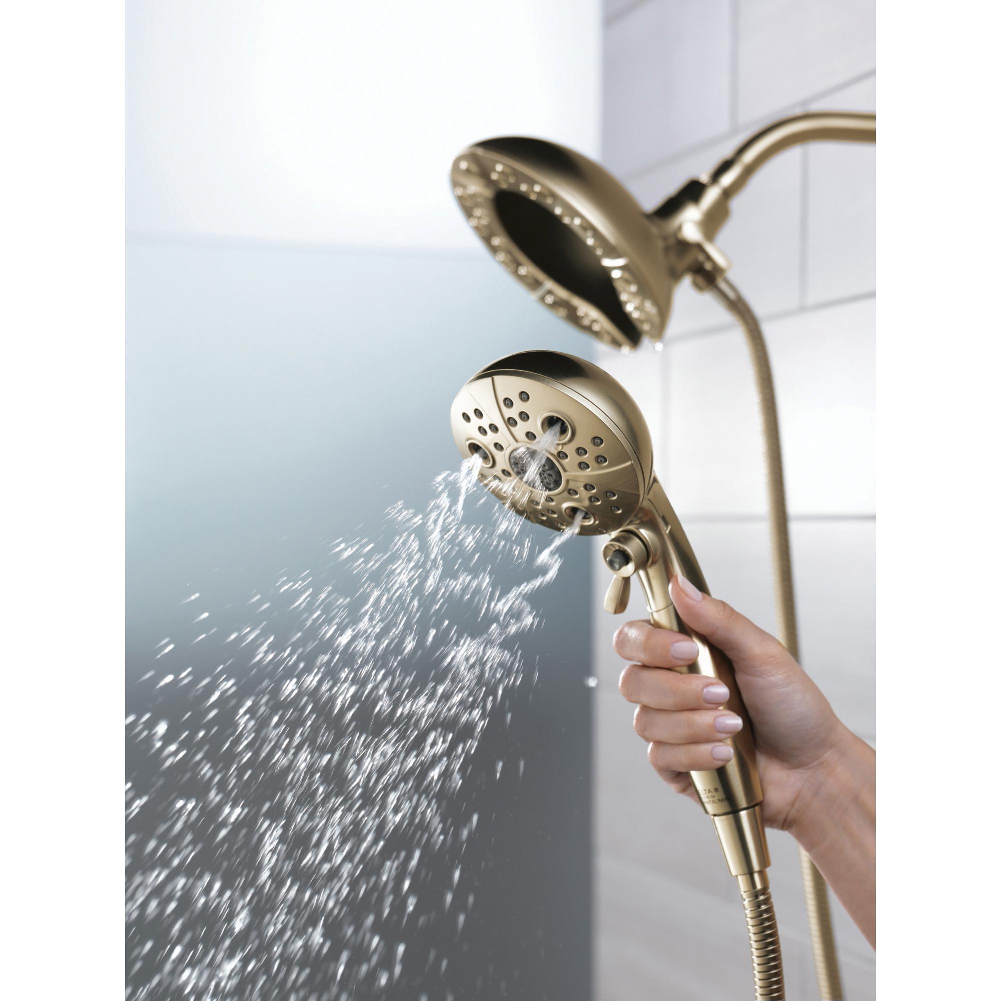 DELTA® Universal Showering 58480-CZ-PK Shower, 6-7/8 in Spray Face, 1.75 gpm, 60 to 82 in L Hose, Female thumbnail 2
