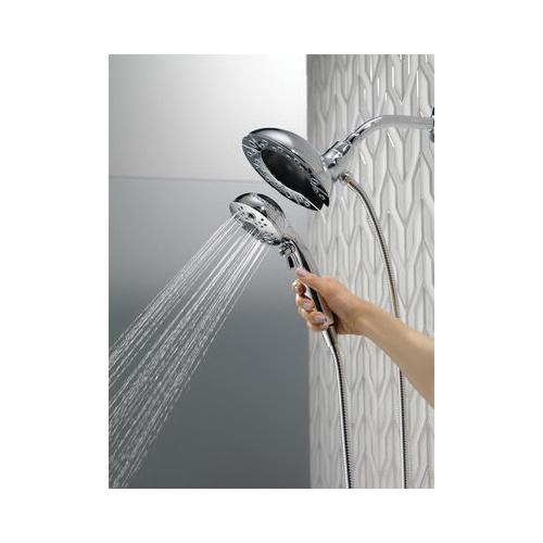 DELTA® 58480-PK Shower, 1.75 gpm, 5 -Spray, 6-7/8 in Dia x 5-1/2 in D Head, Chrome