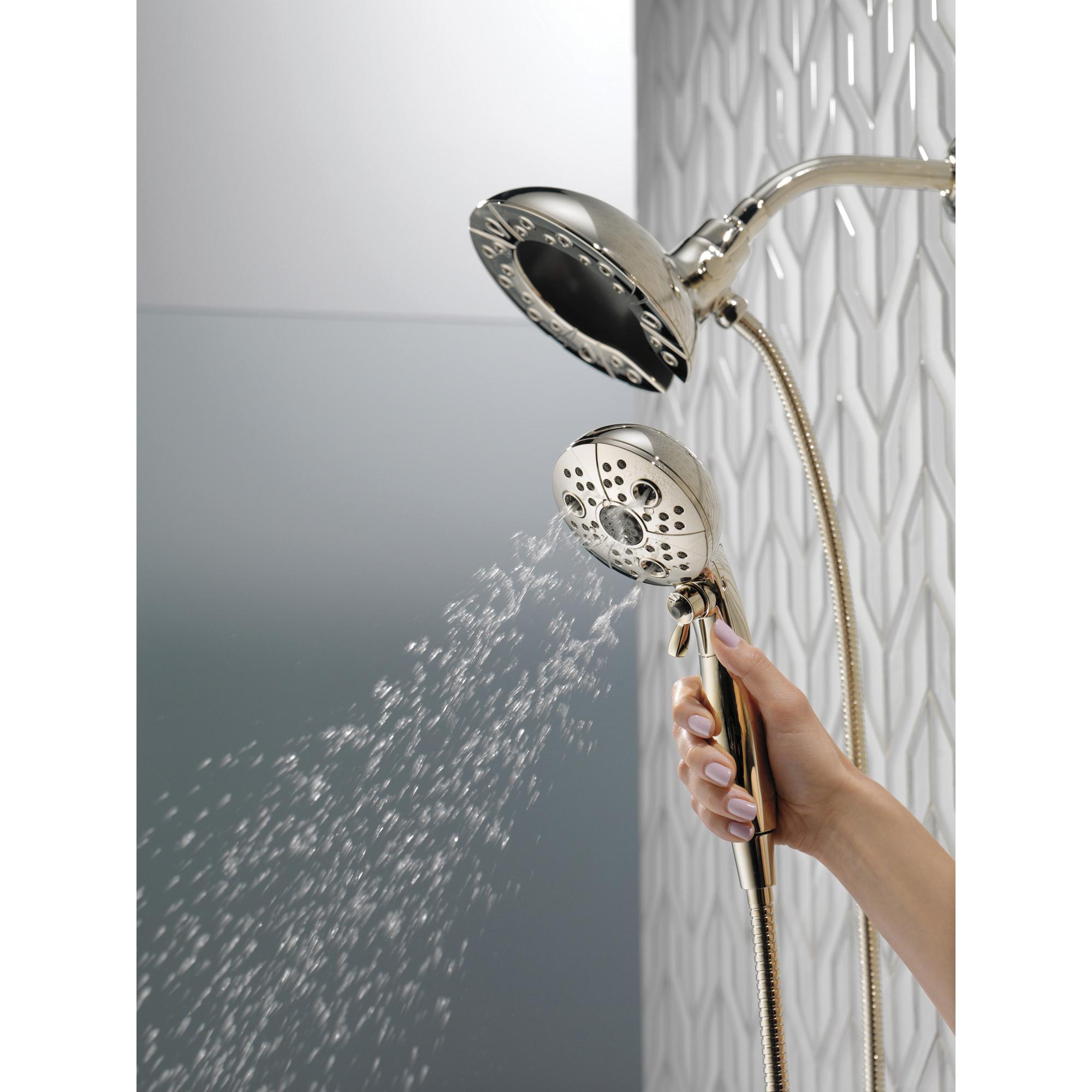 DELTA® Universal Showering 58480-PN-PK Shower, 6-7/8 in Spray Face, 1.75 gpm, 60 to 82 in L Hose, Female thumbnail 3