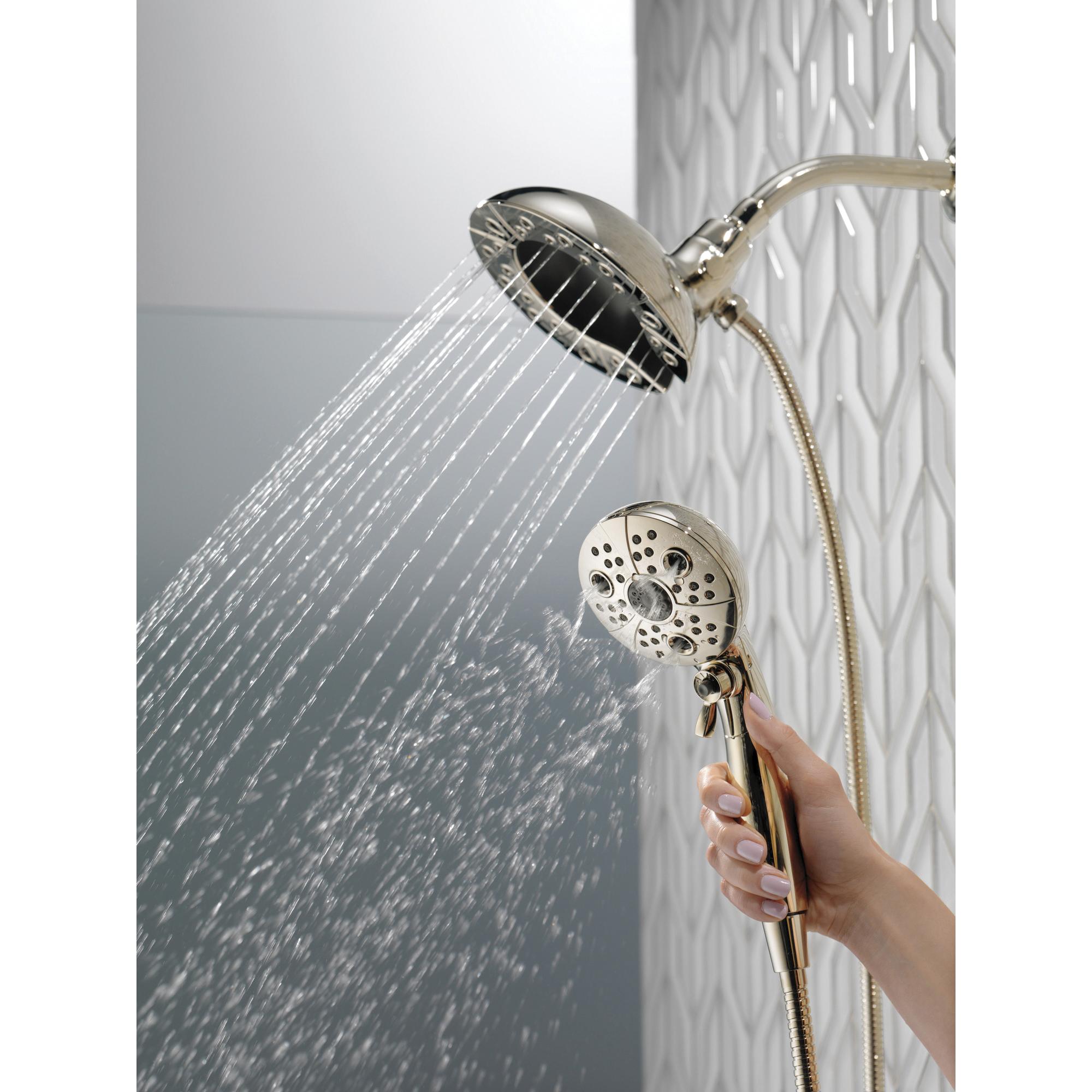 DELTA® Universal Showering 58480-PN-PK Shower, 6-7/8 in Spray Face, 1.75 gpm, 60 to 82 in L Hose, Female thumbnail 2