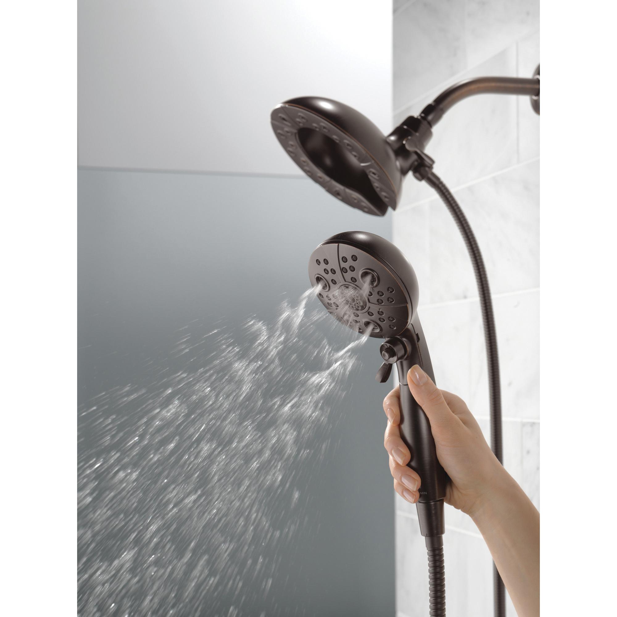 DELTA® Universal Showering 58480-RB25-PK Shower, 6-7/8 in Spray Face, 2.5 gpm, 60 to 82 in L Hose, Female