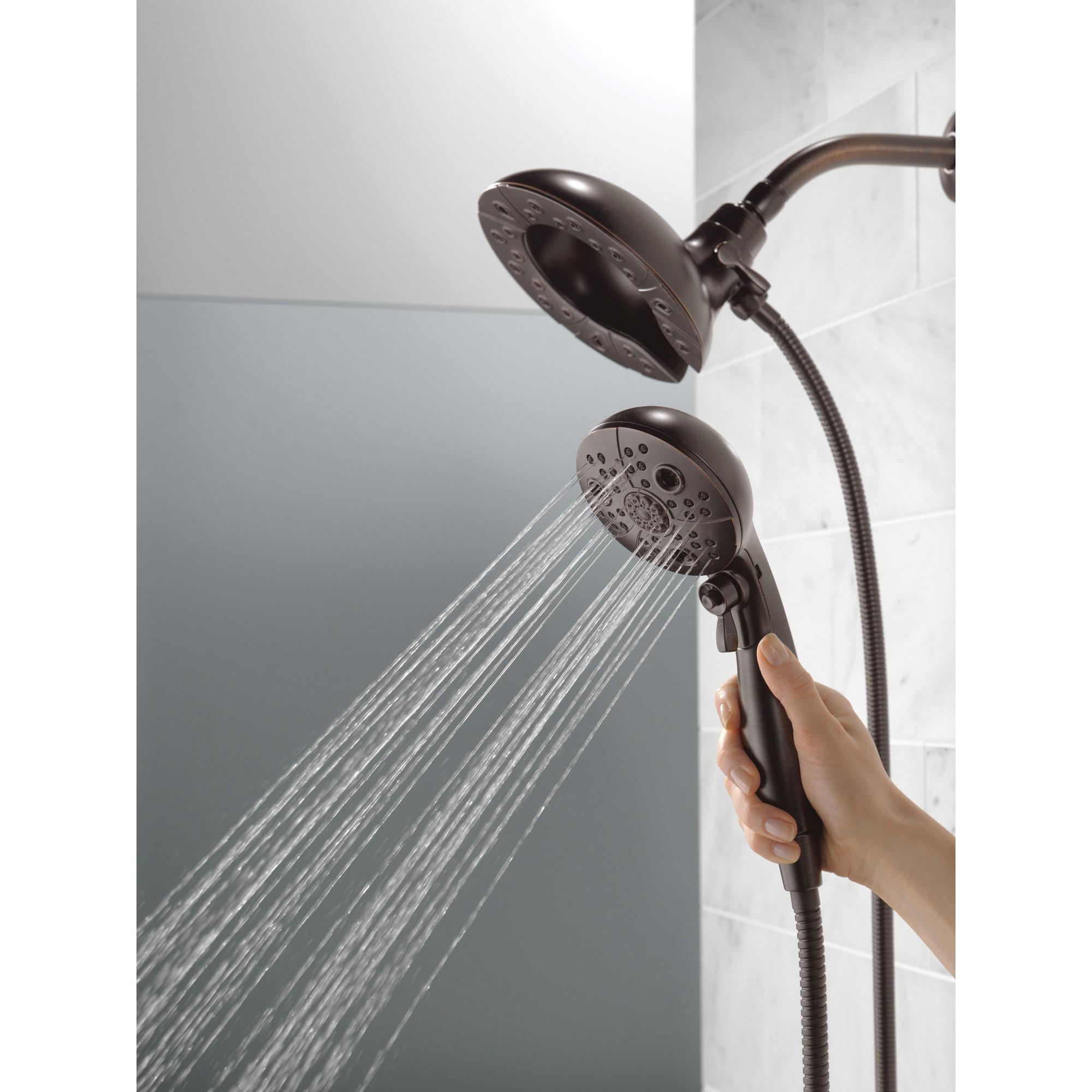 DELTA® Universal Showering 58480-RB25-PK Shower, 6-7/8 in Spray Face, 2.5 gpm, 60 to 82 in L Hose, Female thumbnail 3