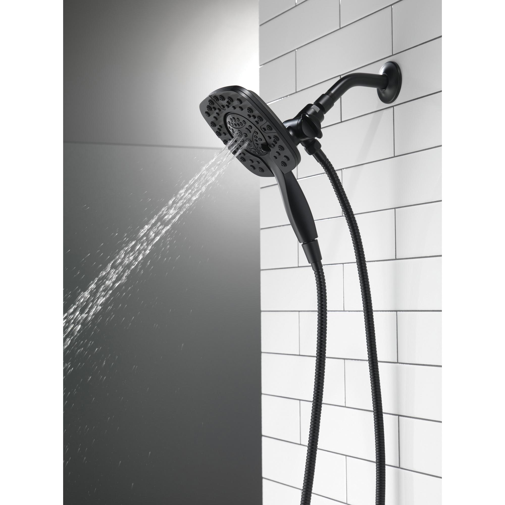 DELTA® Universal Showering 58498-BL Shower, 6 in Spray Face, Full Body, Full with Massage, Massaging, Pause Spray