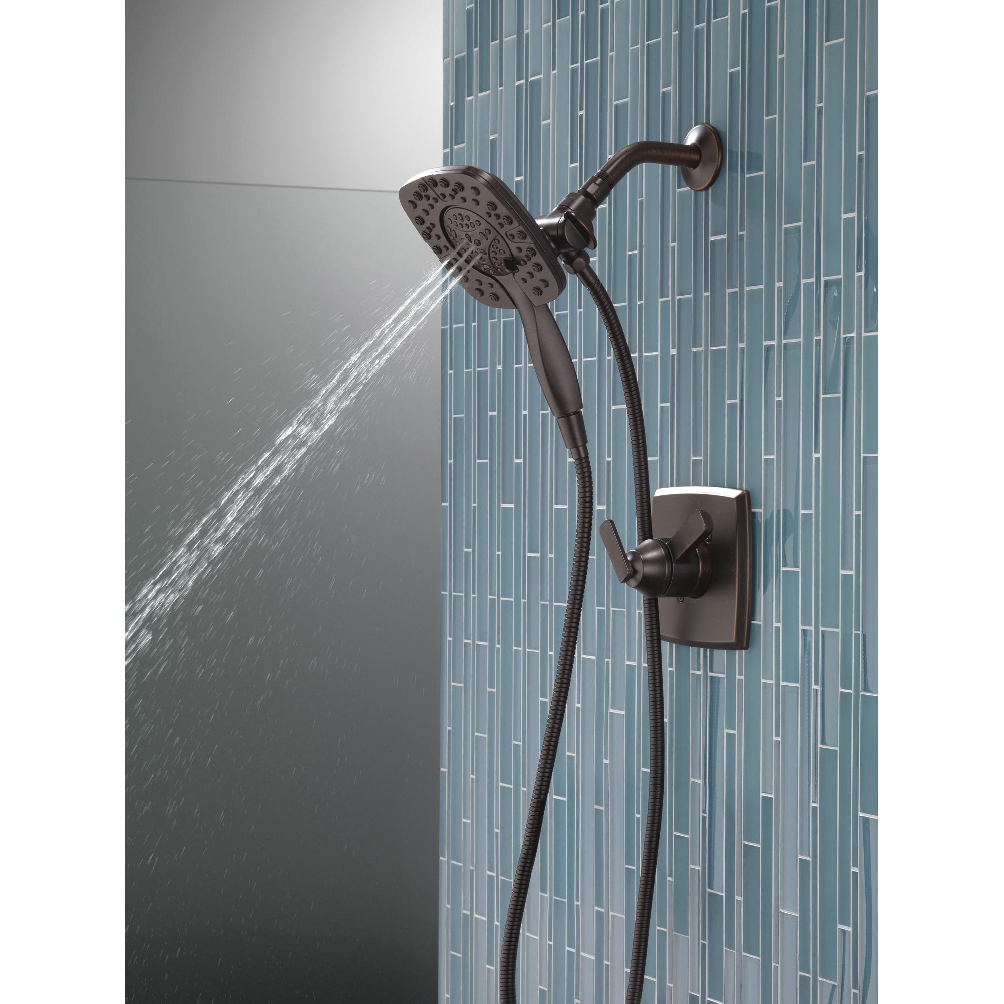DELTA® Universal Showering 58498-RB Shower, 6 in Spray Face, Full Body, Full with Massage, Massaging, Pause Spray thumbnail 4