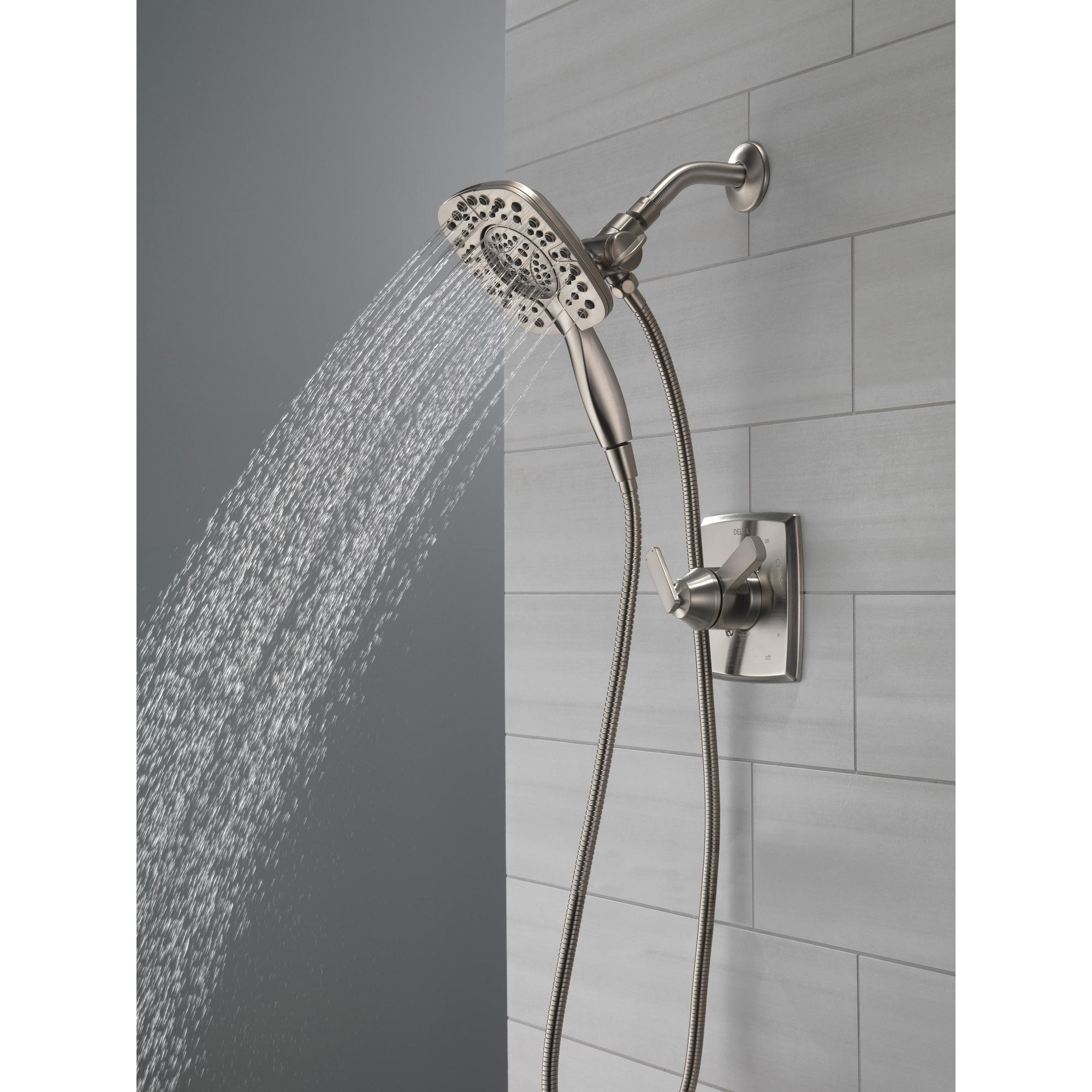 DELTA® Universal Showering 58498-SS Shower, 6 in Spray Face, Full Body, Full with Massage, Massaging, Pause Spray thumbnail 4