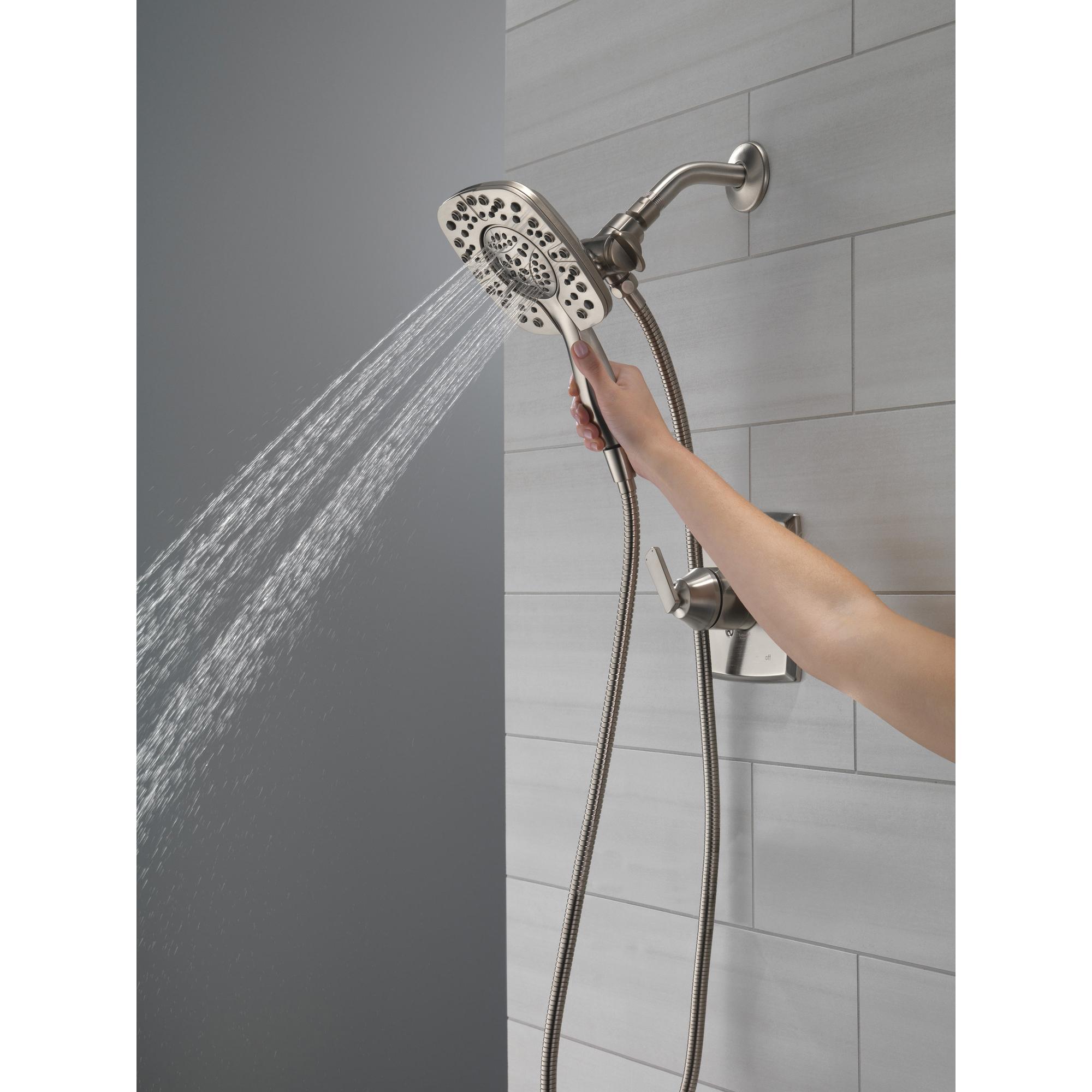 DELTA® Universal Showering 58498-SS Shower, 6 in Spray Face, Full Body, Full with Massage, Massaging, Pause Spray thumbnail 3