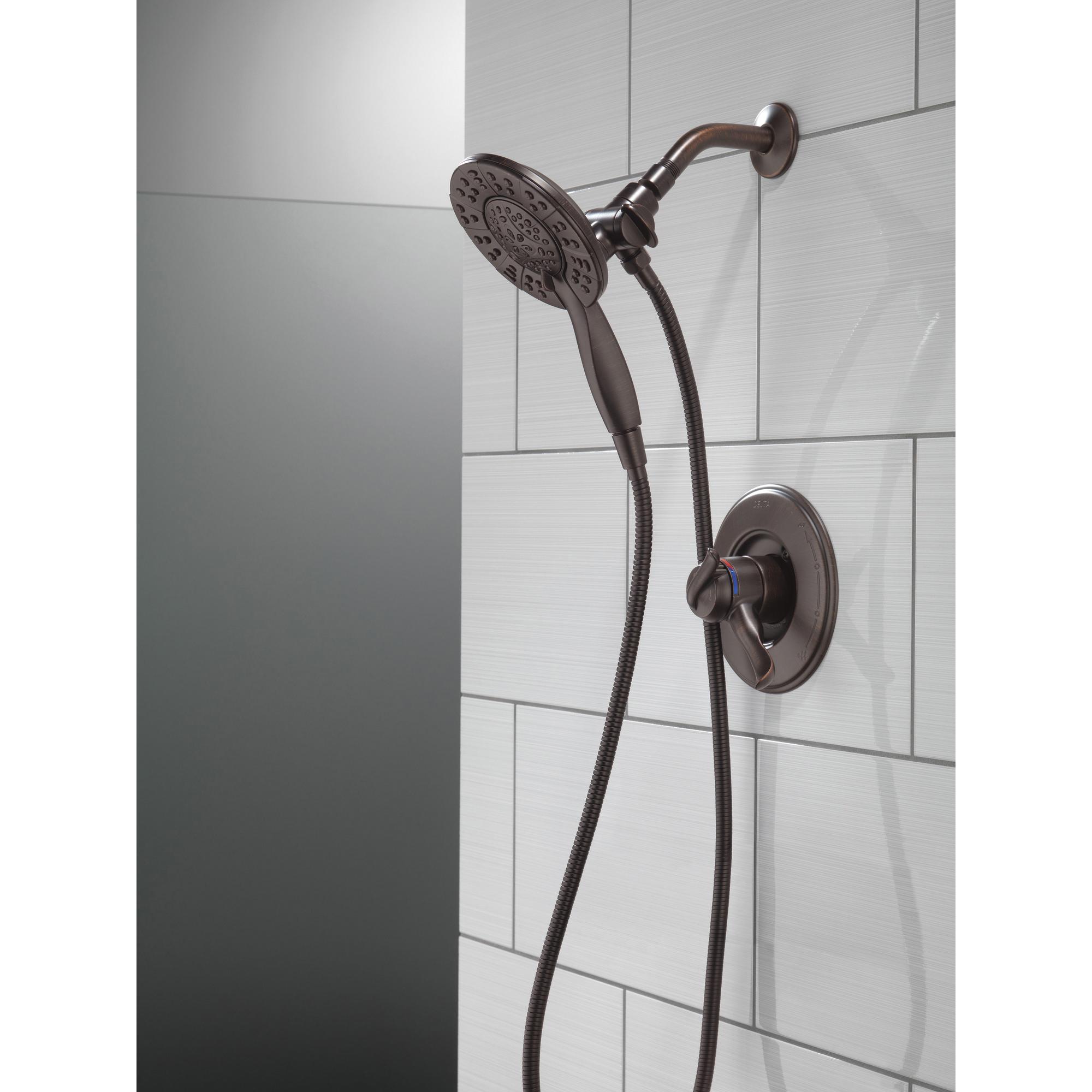 DELTA® Universal Showering 58499-RB Shower, 6 in Spray Face, Full Body, Full with Massage, Massaging, Pause Spray thumbnail 4