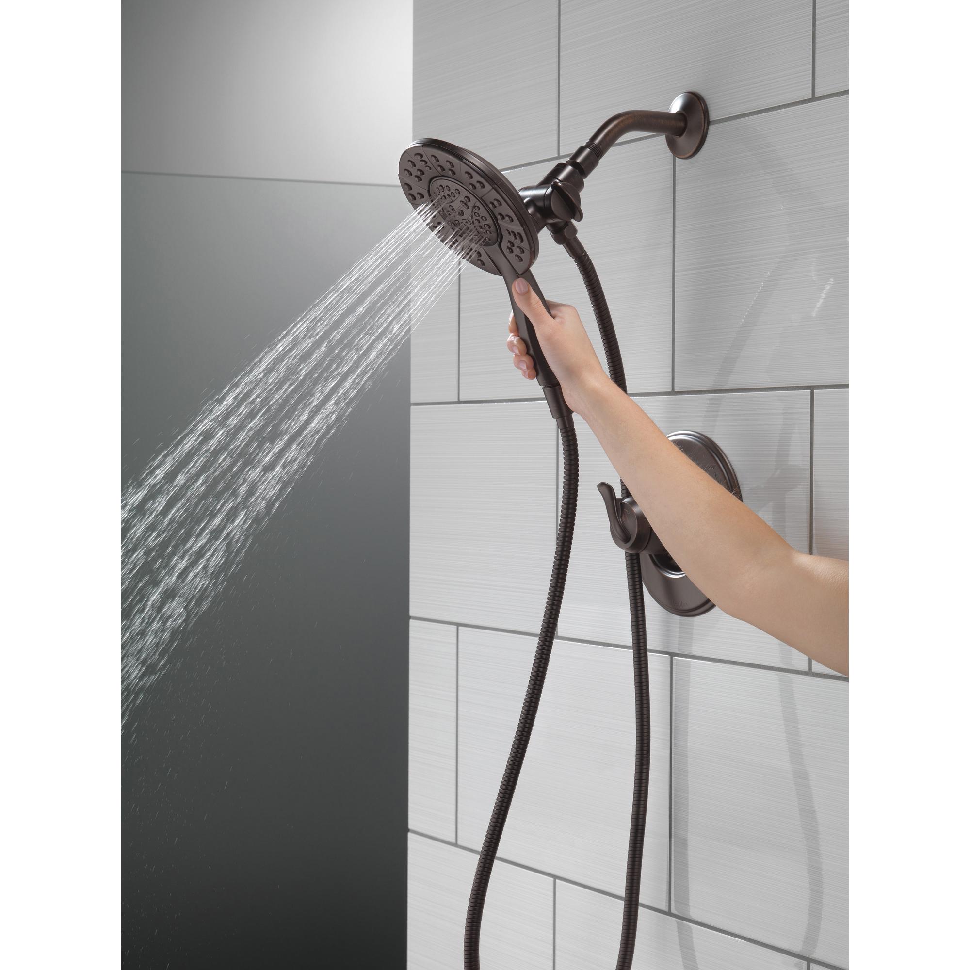DELTA® Universal Showering 58499-RB Shower, 6 in Spray Face, Full Body, Full with Massage, Massaging, Pause Spray thumbnail 2