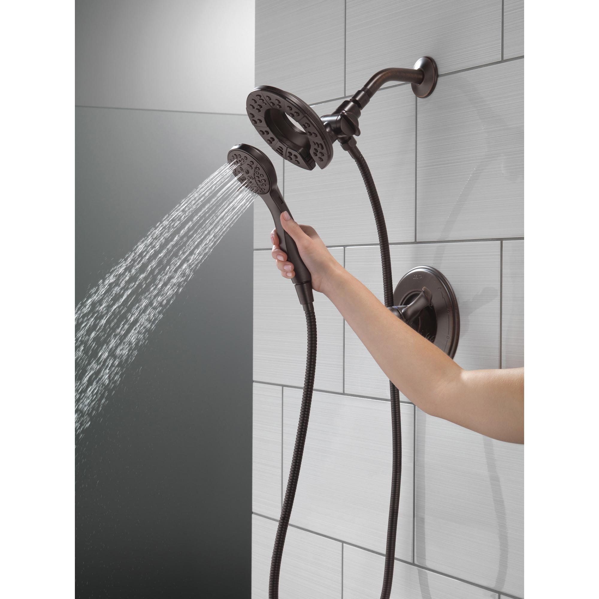 DELTA® Universal Showering 58499-RB Shower, 6 in Spray Face, Full Body, Full with Massage, Massaging, Pause Spray thumbnail 3