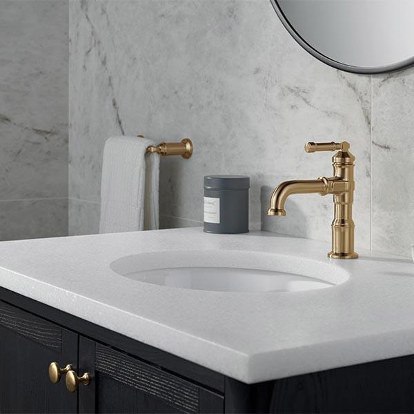 DELTA® Broderick® 584-CZ-PR-DST Bathroom Faucet With Diamond Seal® Technology, 1-Handle, Deck, Single-Hole, Push Pop-Up thumbnail 3