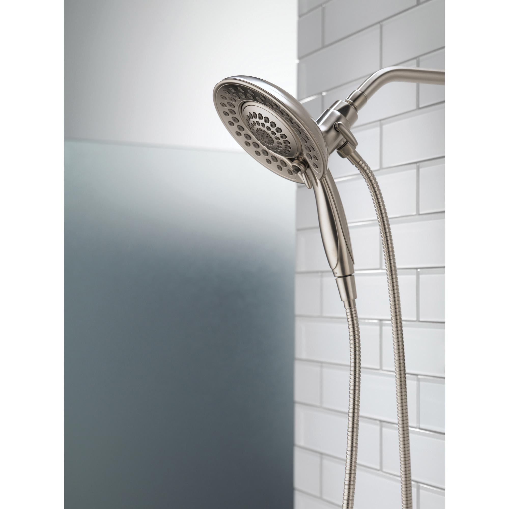 DELTA® Universal Showering 58569-SS25-PK Shower, 6-13/16 in Spray Face, 2.5 gpm, 60 to 82 in L Hose, Stainless thumbnail 4
