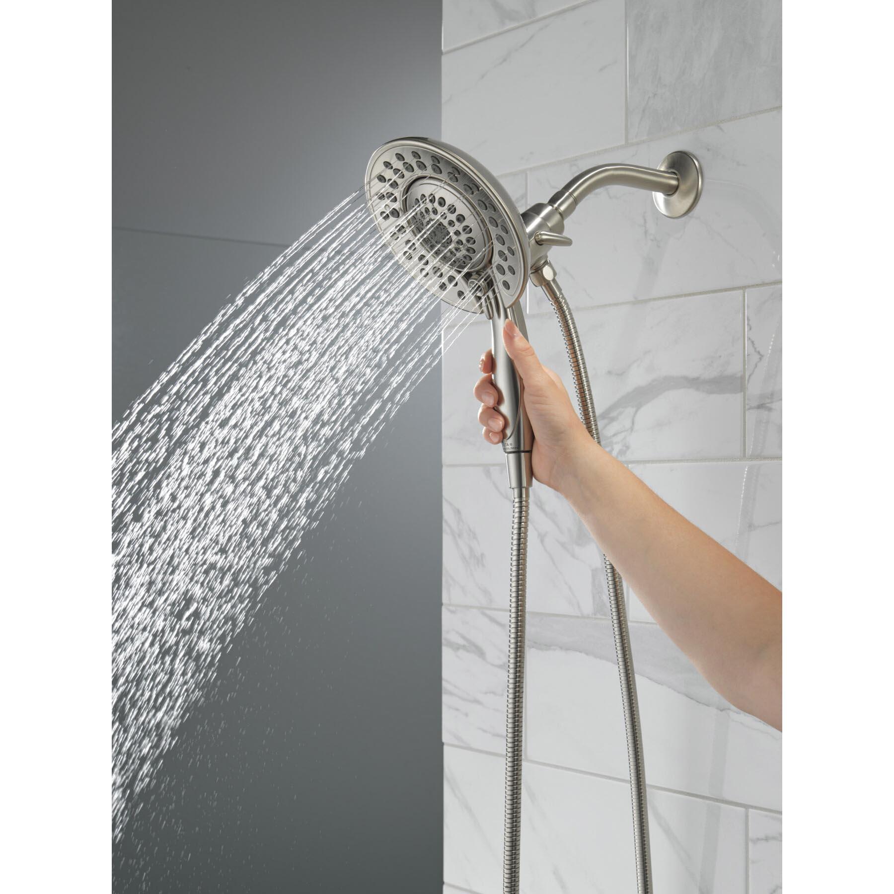DELTA® In2ition® Universal Showering 58569-SS-PR25-PK 2-In-1 Shower, 2.5 gpm, 5-Spray, 6-13/16 in W Head thumbnail 4