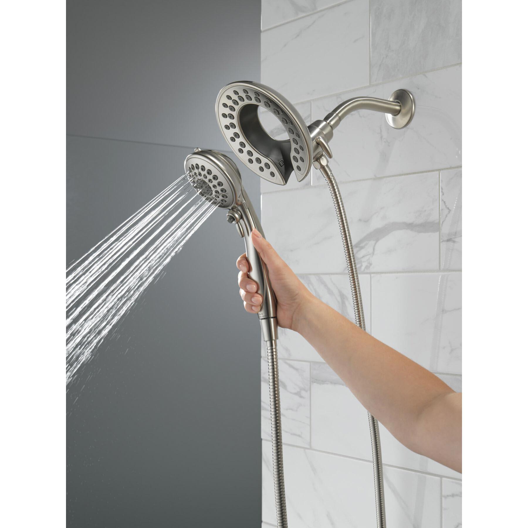 DELTA® In2ition® Universal Showering 58569-SS-PR25-PK 2-In-1 Shower, 2.5 gpm, 5-Spray, 6-13/16 in W Head thumbnail 3