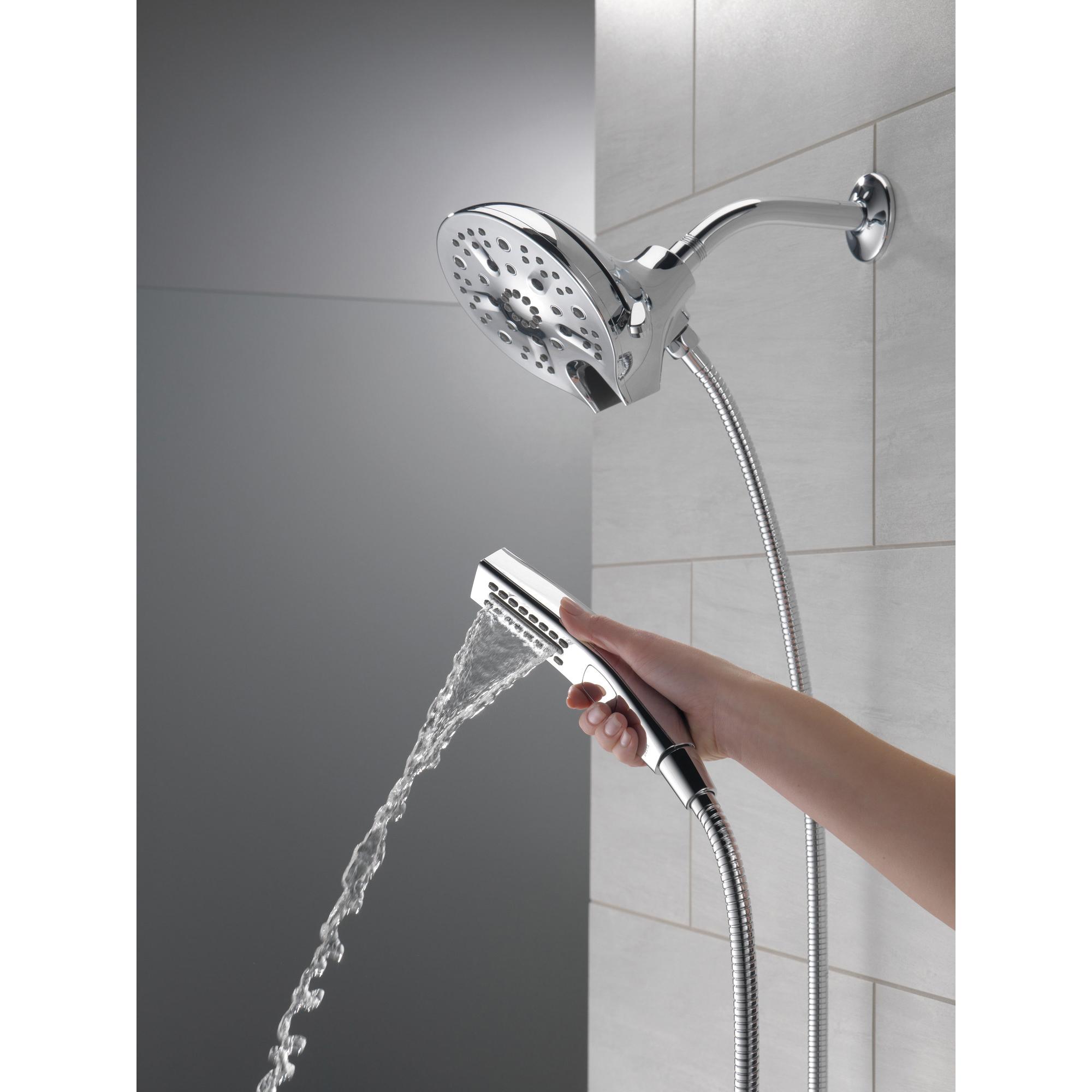 DELTA® Universal Showering 58620-25-PK Shower, 6-1/16 in Spray Face, 2.5 gpm, 60 to 82 in L Hose, NPT, Chrome thumbnail 3