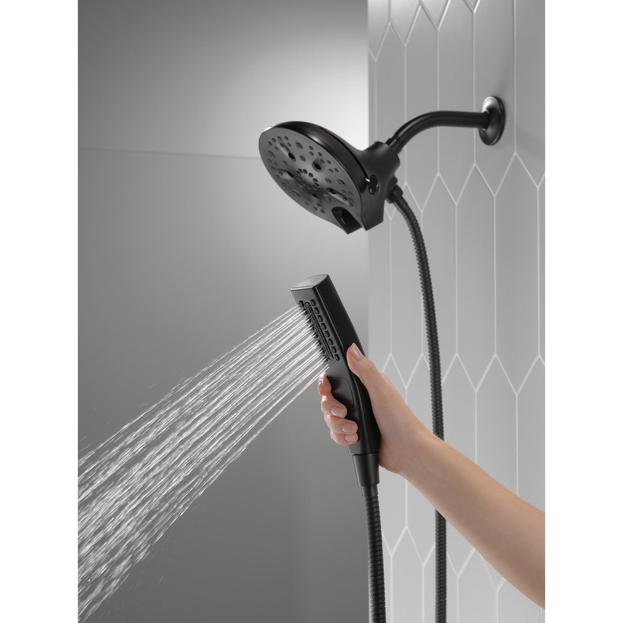 DELTA® Universal Showering 58620-BL-PK Shower, 6-1/16 in Spray Face, 1.75 gpm, 60 to 82 in L Hose, NPT, Matte Black thumbnail 3