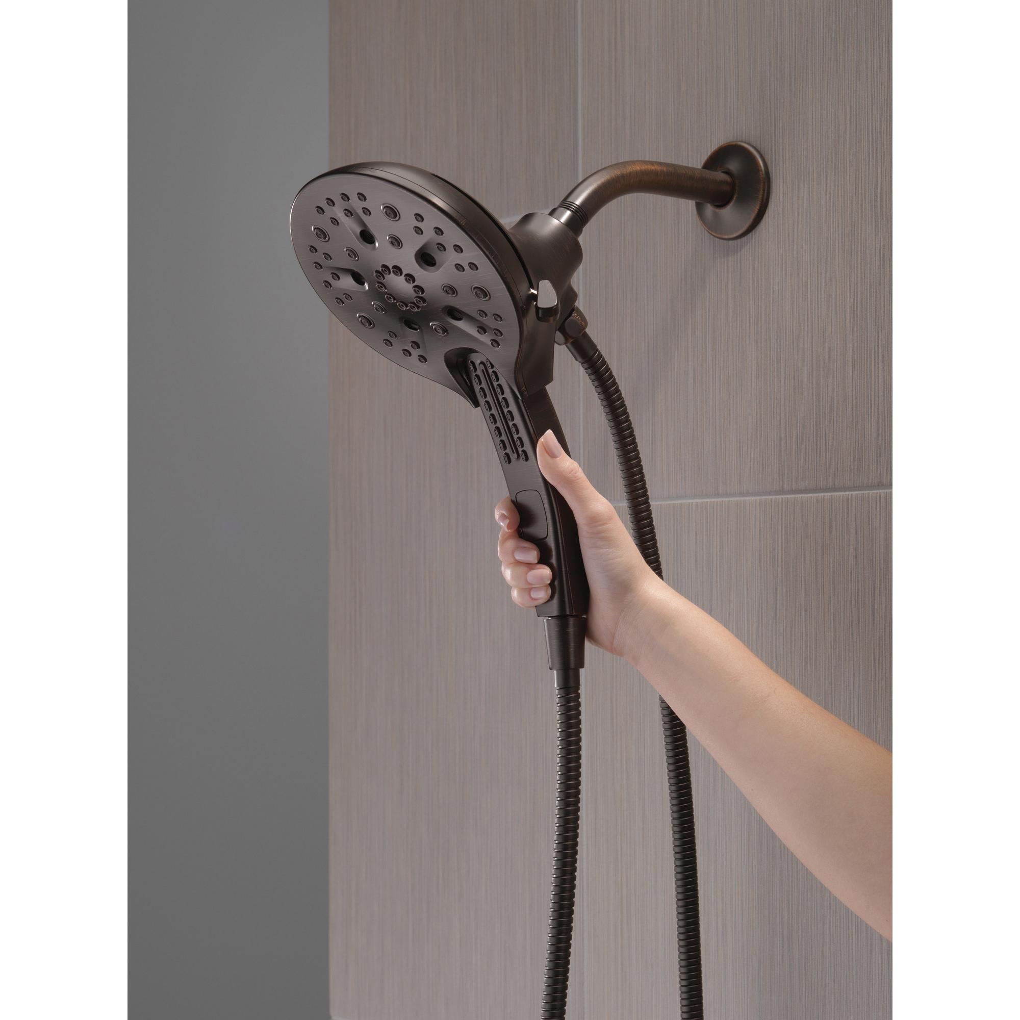 DELTA® Universal Showering 58620-RB25-PK Shower, 6-1/16 in Spray Face, 2.5 gpm, 60 to 82 in L Hose, NPT, Venetian Bronze thumbnail 4