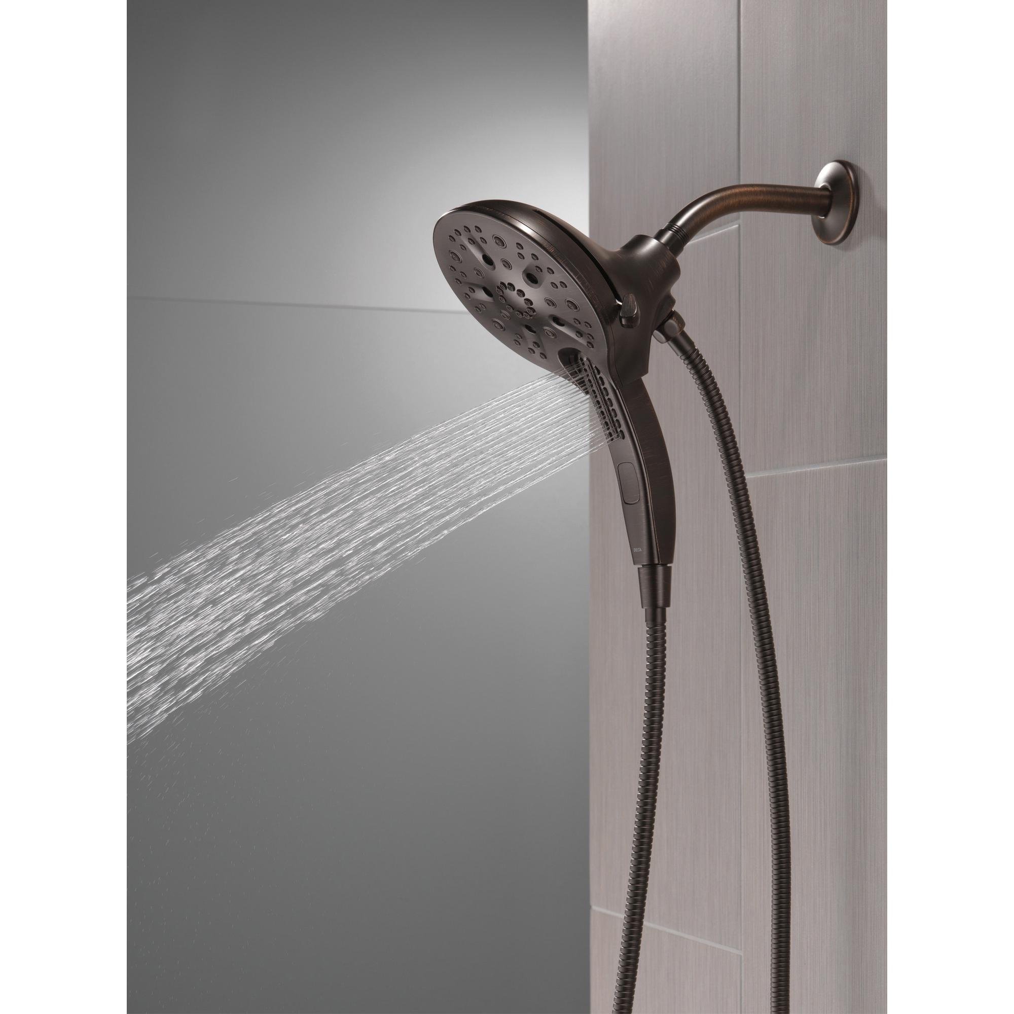 DELTA® Universal Showering 58620-RB25-PK Shower, 6-1/16 in Spray Face, 2.5 gpm, 60 to 82 in L Hose, NPT, Venetian Bronze thumbnail 3