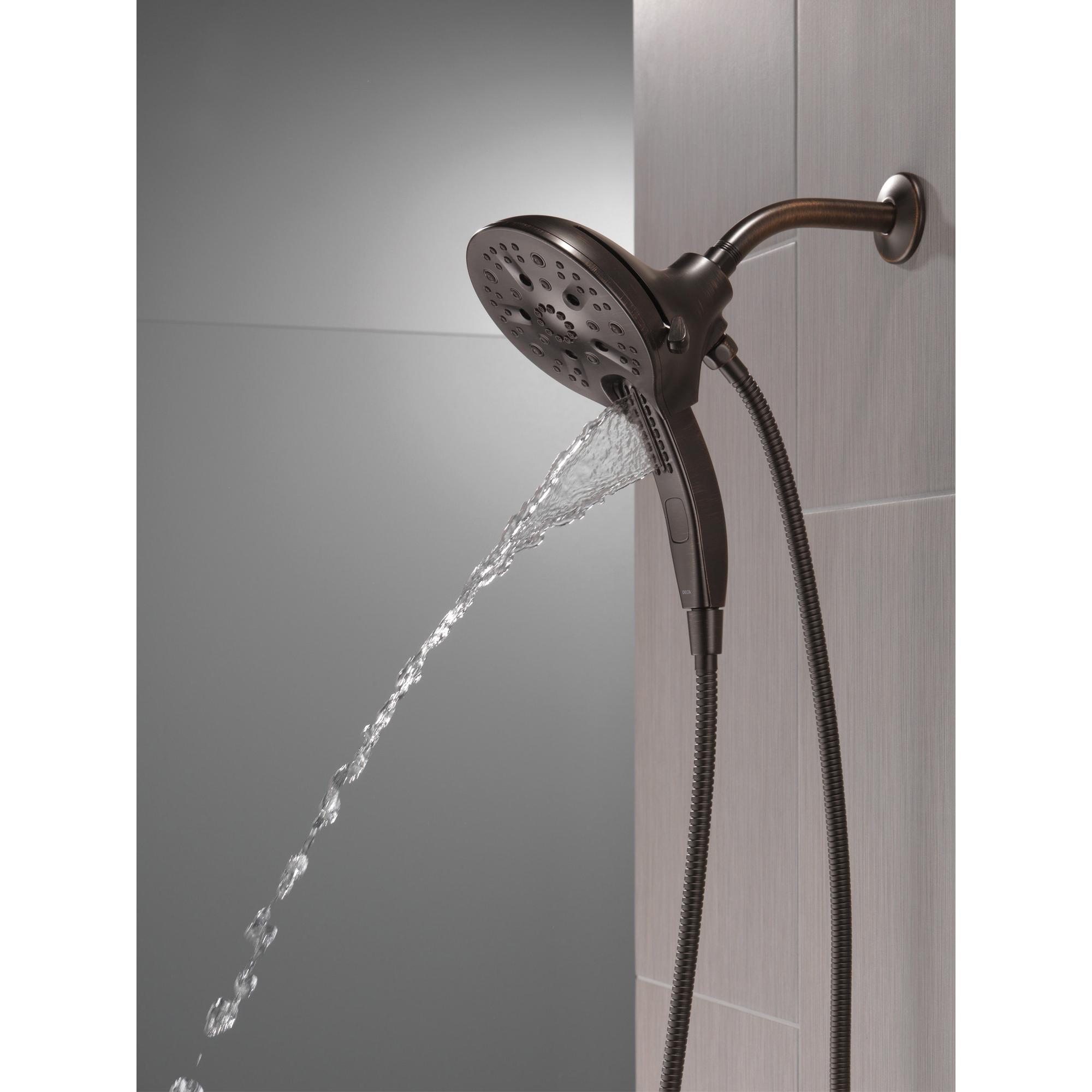 DELTA® Universal Showering 58620-RB25-PK Shower, 6-1/16 in Spray Face, 2.5 gpm, 60 to 82 in L Hose, NPT, Venetian Bronze thumbnail 2