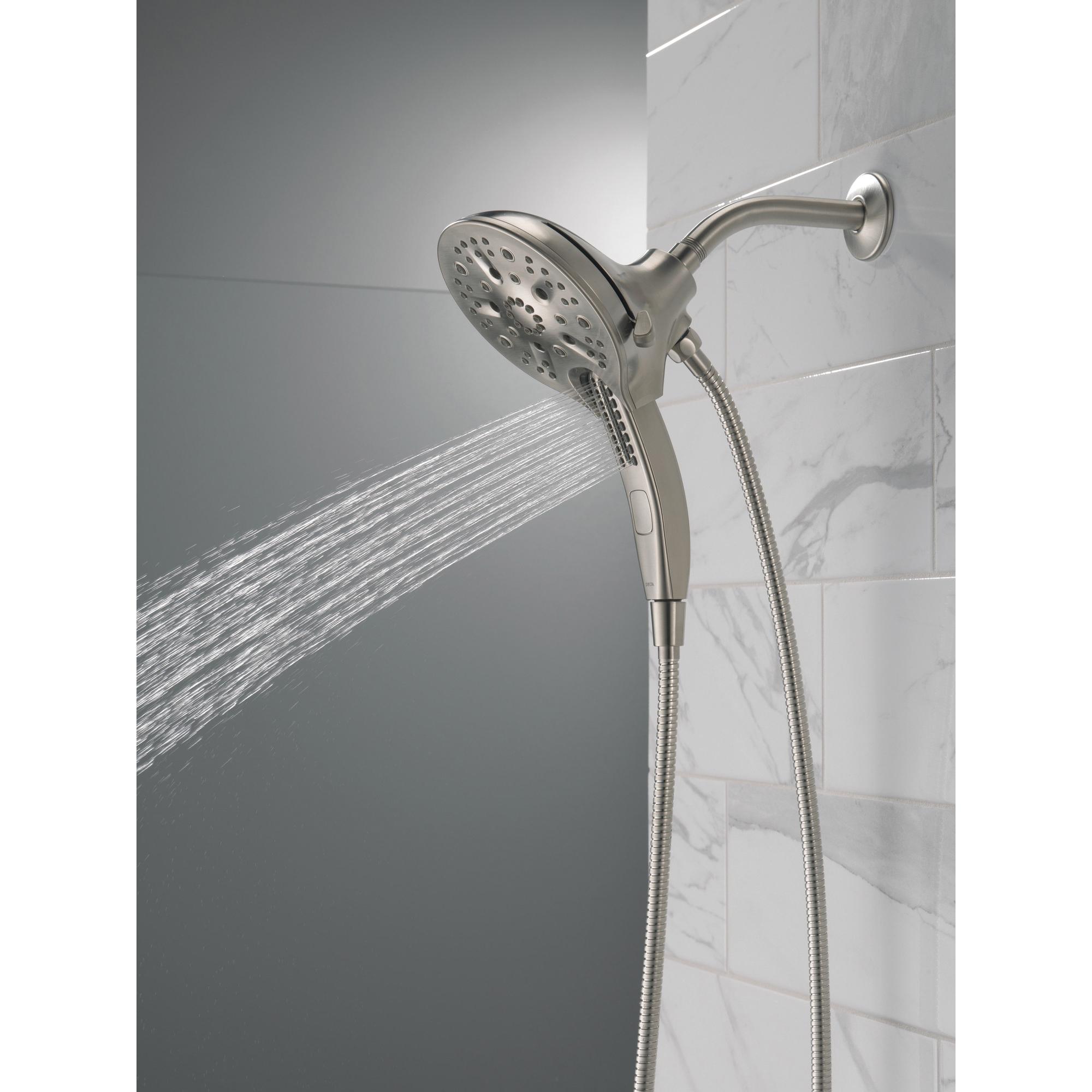 DELTA® Universal Showering 58620-SS25-PK Shower, 6-1/16 in Spray Face, 2.5 gpm, 60 to 82 in L Hose, NPT, Stainless thumbnail 4