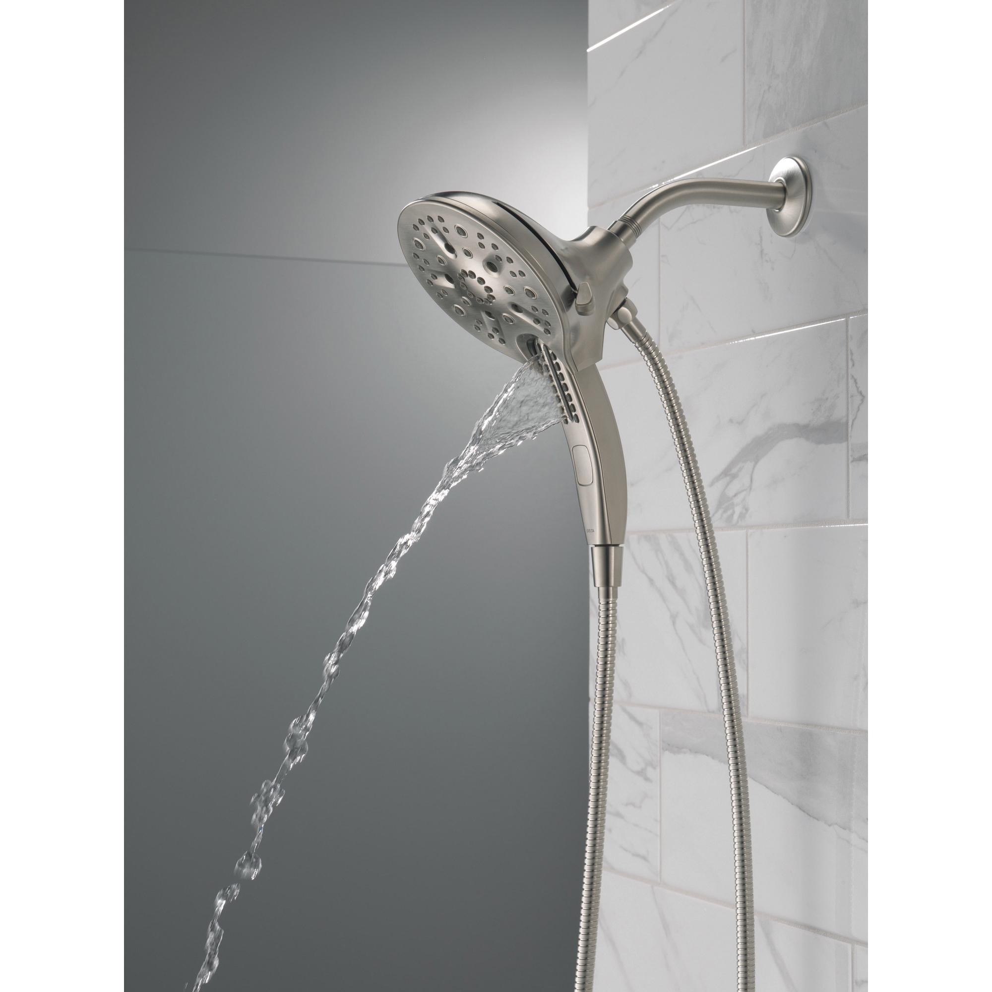 DELTA® Universal Showering 58620-SS25-PK Shower, 6-1/16 in Spray Face, 2.5 gpm, 60 to 82 in L Hose, NPT, Stainless thumbnail 2