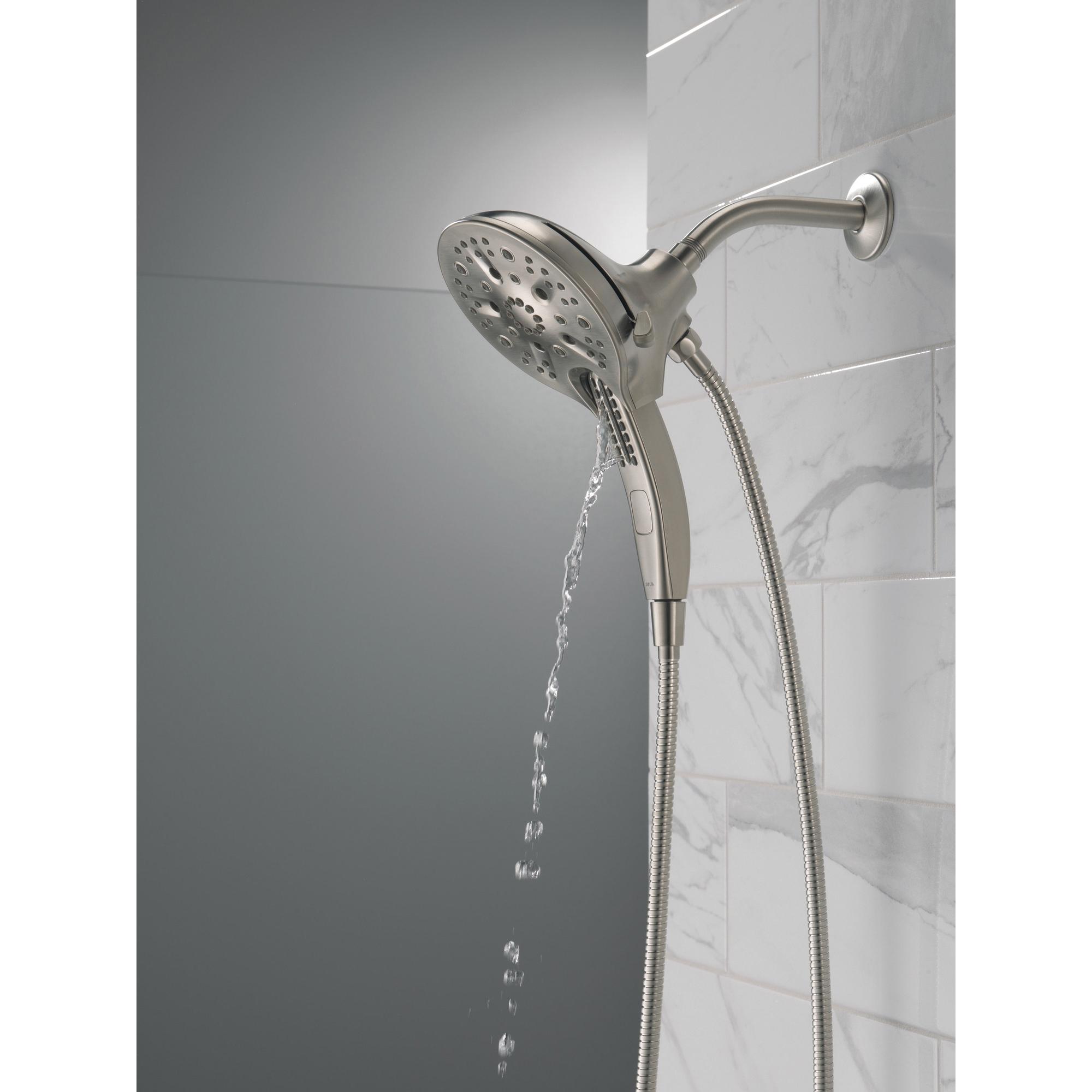 DELTA® Universal Showering 58620-SS25-PK Shower, 6-1/16 in Spray Face, 2.5 gpm, 60 to 82 in L Hose, NPT, Stainless thumbnail 3