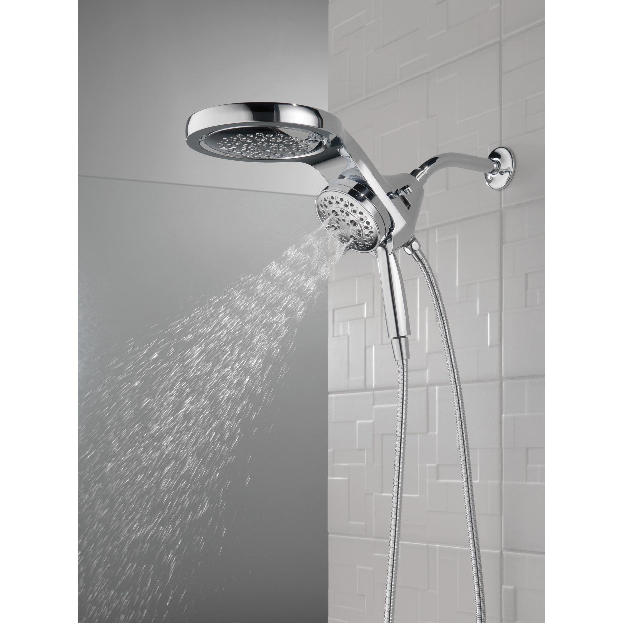 DELTA® Universal Showering 58680-25 Shower, 4-1/8 in Spray Face, 2.5 gpm, 60 to 82 in L Hose, Chrome thumbnail 4
