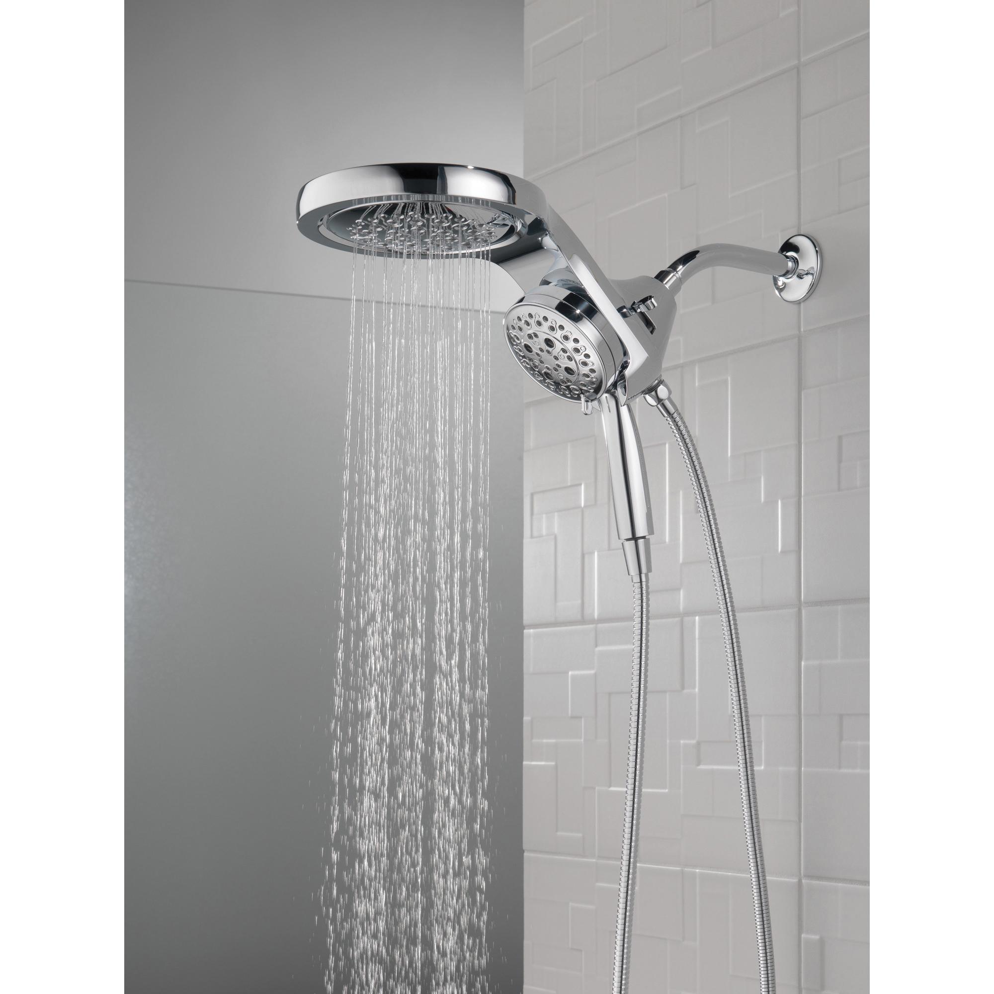 DELTA® Universal Showering 58680-25 Shower, 4-1/8 in Spray Face, 2.5 gpm, 60 to 82 in L Hose, Chrome thumbnail 2