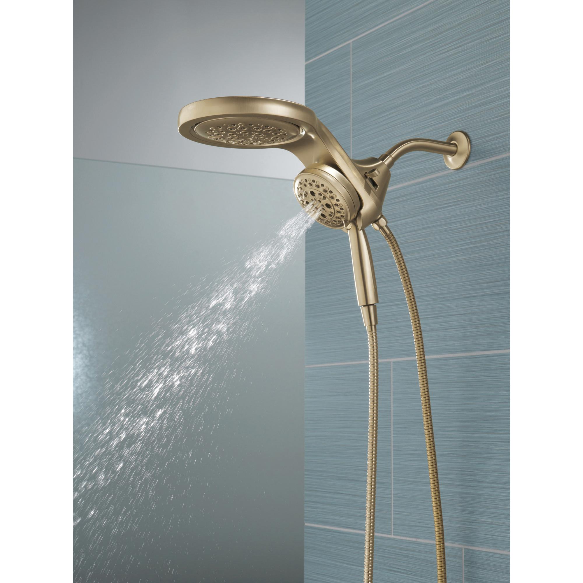 DELTA® Universal Showering 58680-CZ Shower, 4-1/8 in Spray Face, 1.75 gpm, 60 to 82 in L Hose, Champagne Bronze