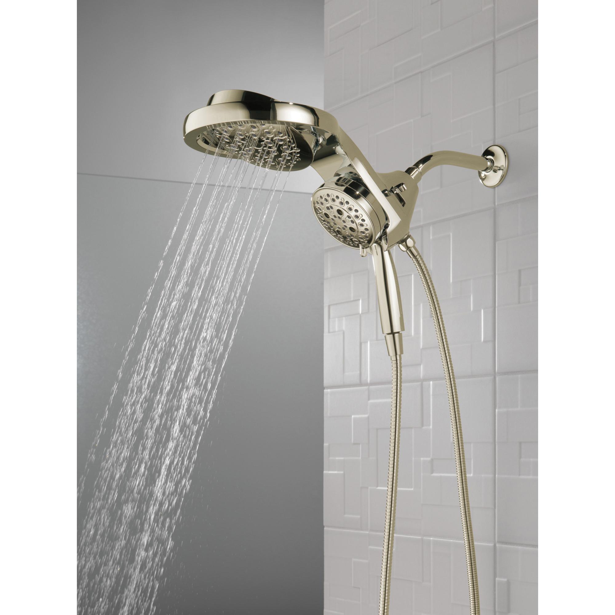 DELTA® Universal Showering 58680-PN25 Shower, 4-1/8 in Spray Face, 2.5 gpm, 60 to 82 in L Hose, Polished Nickel thumbnail 4