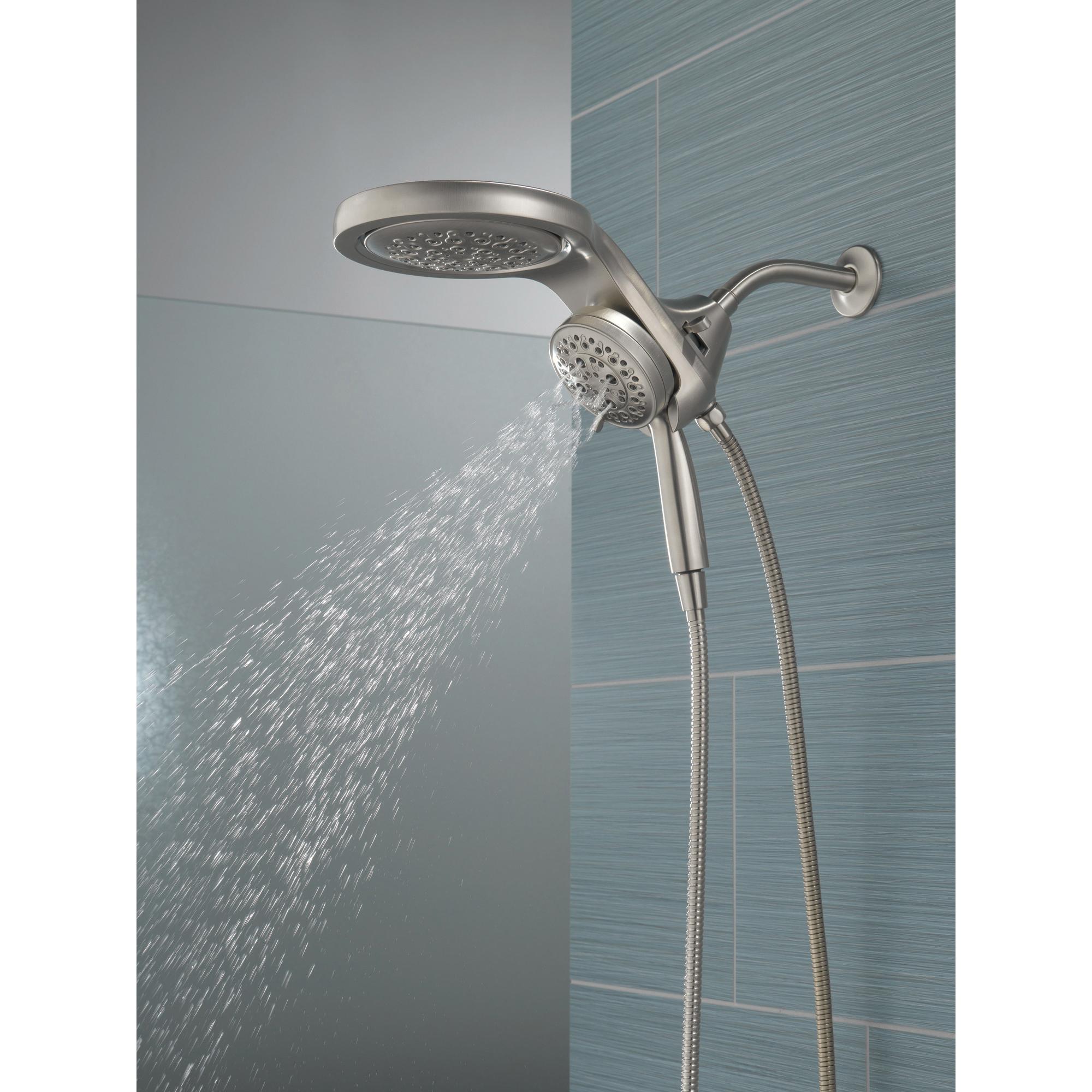 DELTA® Universal Showering 58680-SS25 Shower, 4-1/8 in Spray Face, 2.5 gpm, 60 to 82 in L Hose, Stainless thumbnail 3